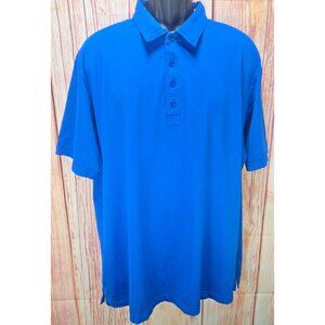 Travis Mathew Mens Pima Cotton Blend Polo XXL‎ Blue Golf Shirt